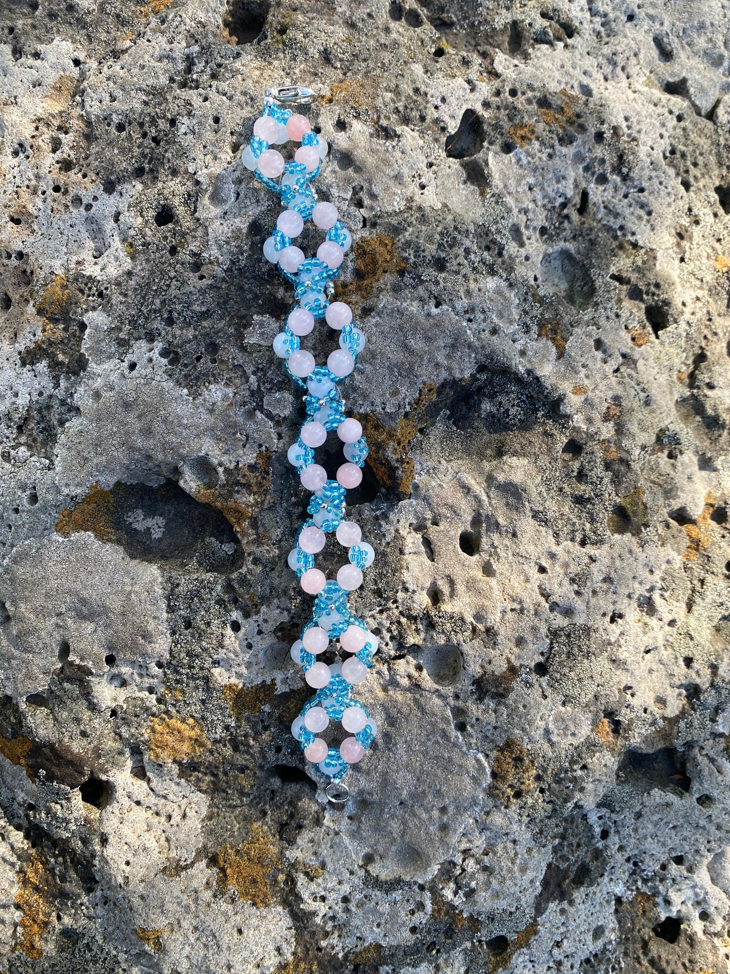 Wreath style bracelet 6mm round beads