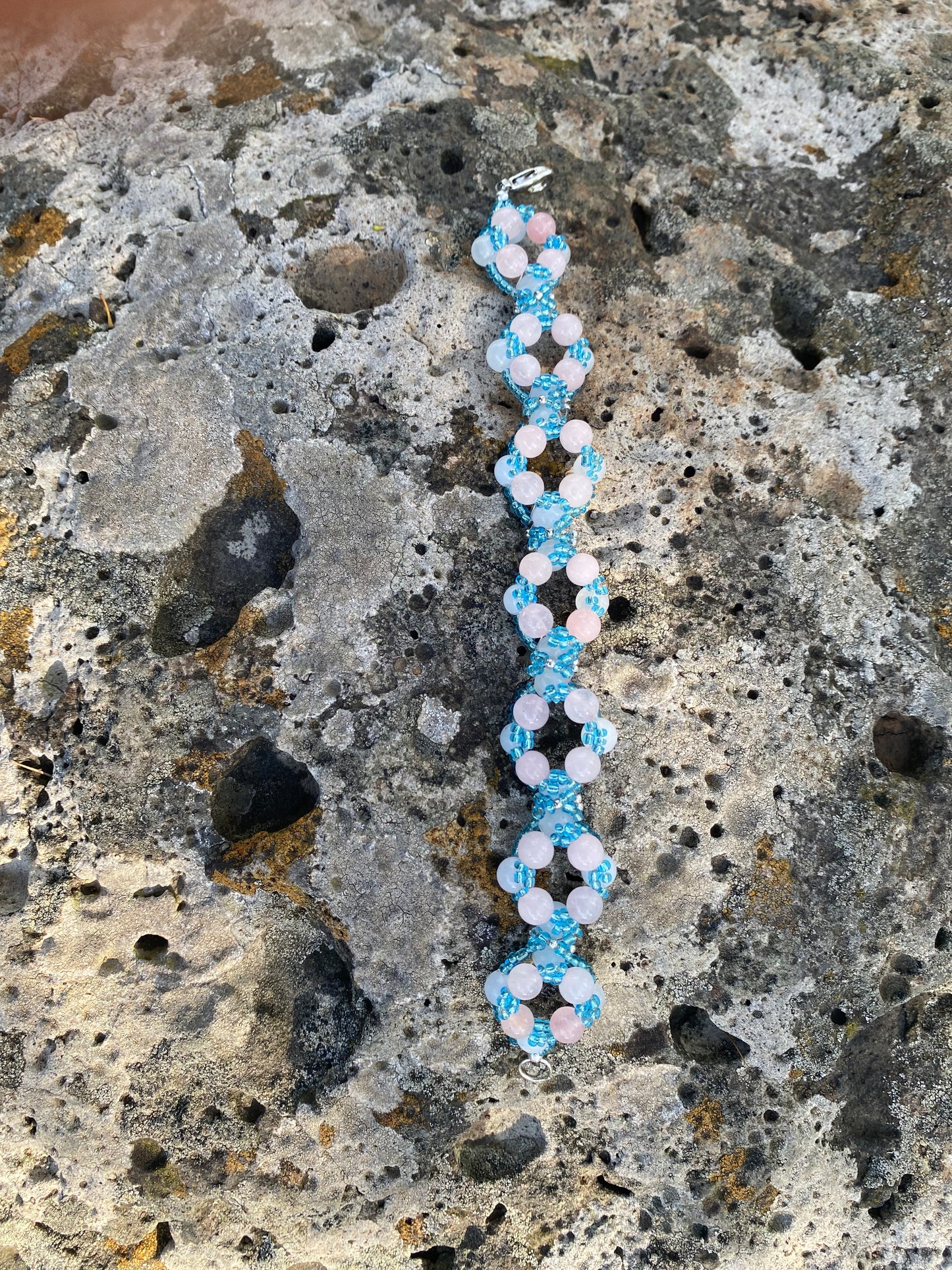 Wreath style bracelet 6mm round beads